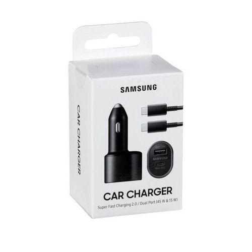 Samsung Super Fast Charging 2.0 (45W+15W) Dual Ports Car Charger — Samsung