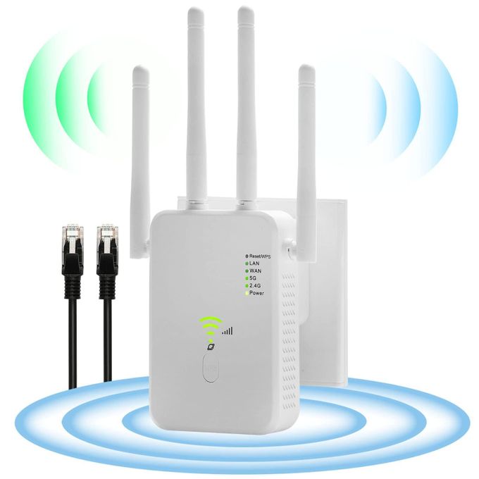 Wireless WiFi Repeater 1200Mbps Wifi Signal Booster Dual-Band 2.4G 5G WiFi Extender 802.11ac Gigabit WiFi Amplifier WPS Router