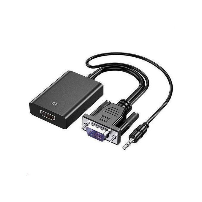 VGA To HDMI Converter Adapter Cable With Audio Output