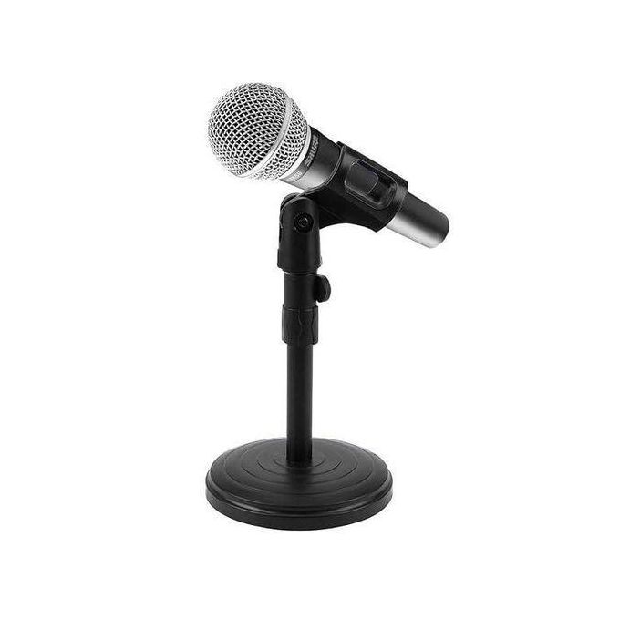  Tabletop Microphone Stand, Extendable 2 Step Table Desktop Microphone Stand Holder