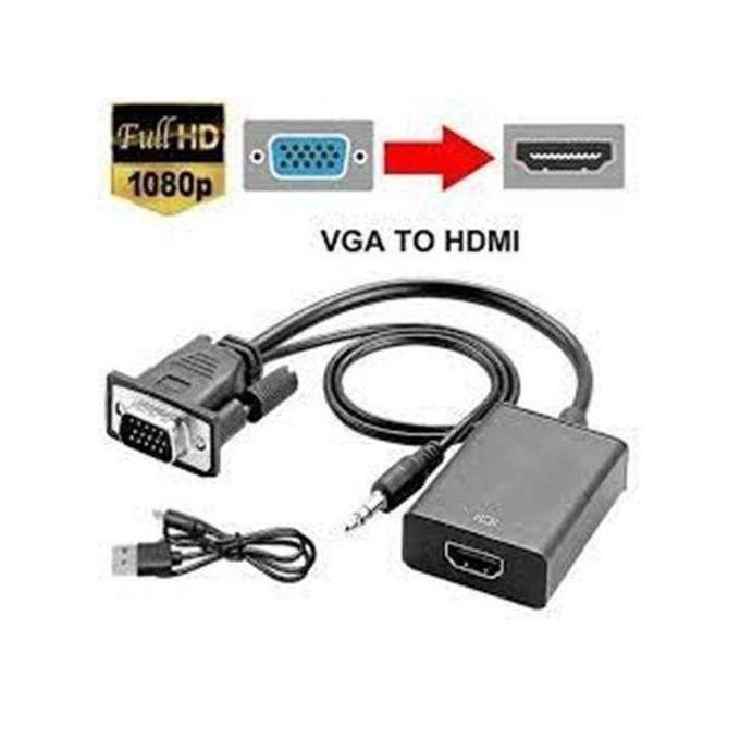 VGA To HDMI Converter Adapter Cable With Audio Output
