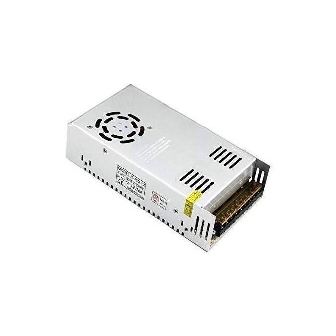 CCTV Power Supply 12V 30A - 18-Port Switching Unit, Aluminum Alloy