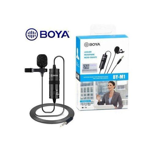 Boya  BY-M1 Omnidirectional Lapel Microphone for Smartphones &amp; DSLRs